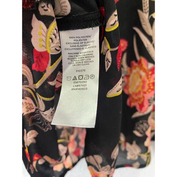 Ann Taylor LOFT Paisley Long Sleeve Blouse SIze XS Career Dressy Preppy - Picture 5 of 6